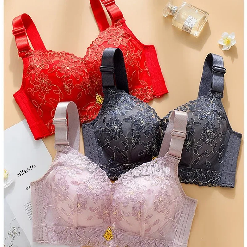 Bralette for Women  Brasieres Para Mujer Gathers Adjusting Thin Cup Breathable Without Steel Ring Underwear Female Push Up Bra