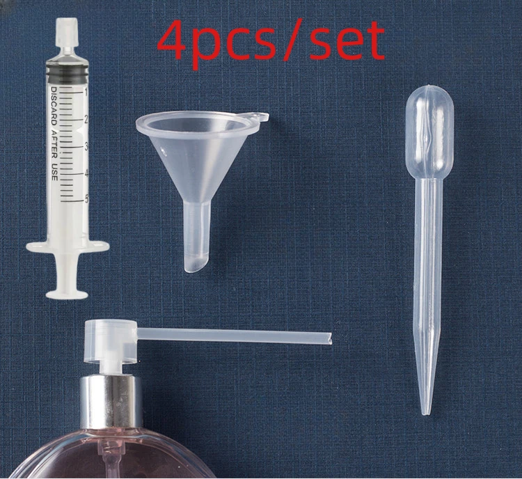 1 Set Perfume Refill Tools Set Plastic Diffuser Syringe Straw Dropper Funnel Spray Dispensing