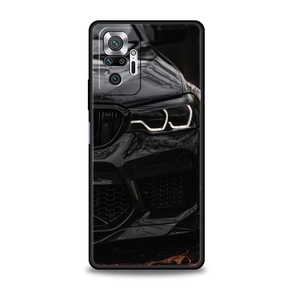 Sleek Black Sports Car Phone Case - Soft Shell Cover