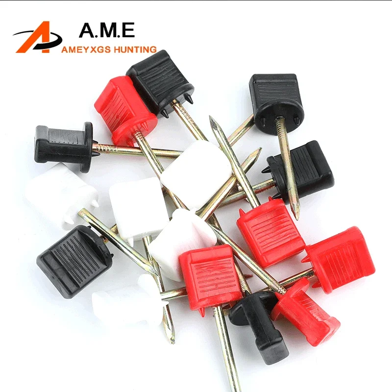 12pcs Archery Target Nail Manganese Steel Paper Fixed Pin Black Red White Outdoor Shooting Hunting Accessories мышь perfeo target white