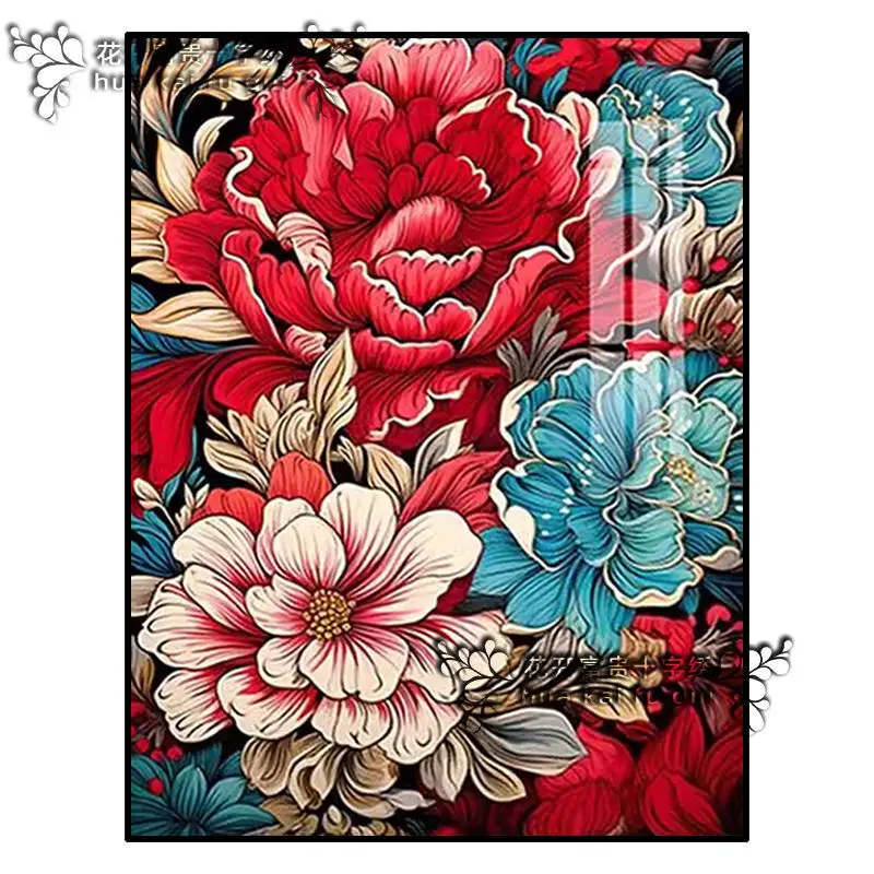 Home decoration handmade cross stitch finished product wall flower 2-5 months shipping prepaid deposit link