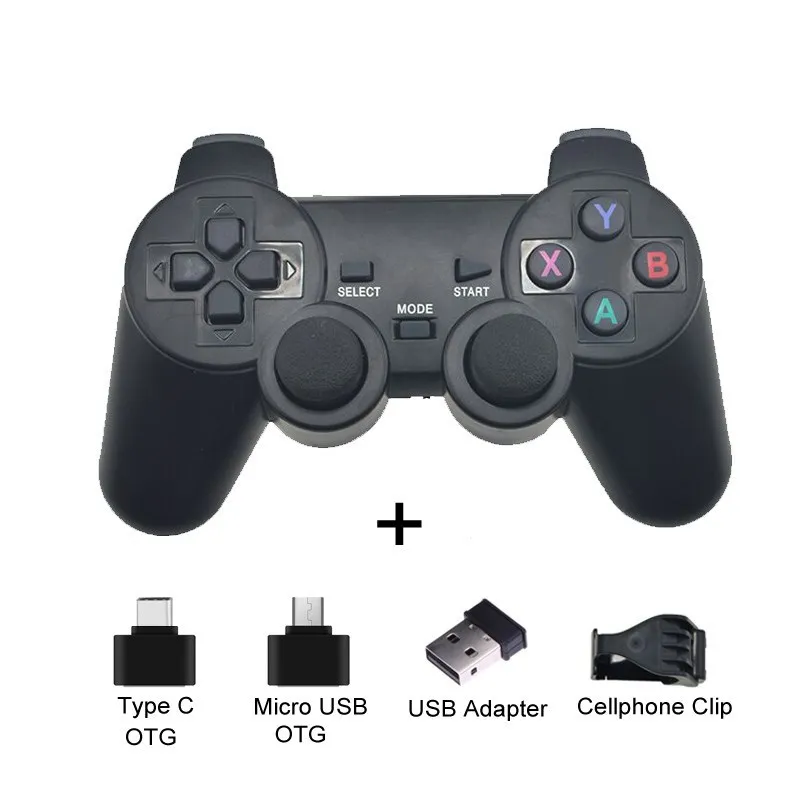 Wireless Gamepad PC For PS3 Android Phone TV Box 2.4G Wireless Joystick Joypad USB PC Game Controller For Xiaomi OTG Smart Phone 