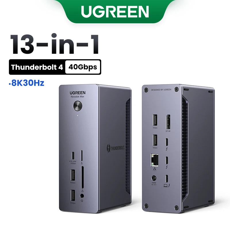 その他 UGREEN Revodok 13-in-1 Thunderbolt 5 Ugreen Thunderbolt 4 Docking Station, 13-in-1, 40gbps, Dual 4k