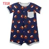 2023 Newborn Baby Girls Rompers Short Sleeved Infant bodysuits pink elephant cats lovely colorful summer cotton kids clothes 2