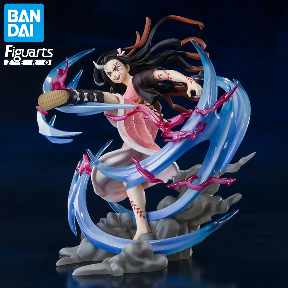 In Magazzino Originale Bandai Figuarts Zero Extra Battle Demon Slayer Kamado Nezuko Figure Anime Genuine Boxed Model Dolls Toy Gift