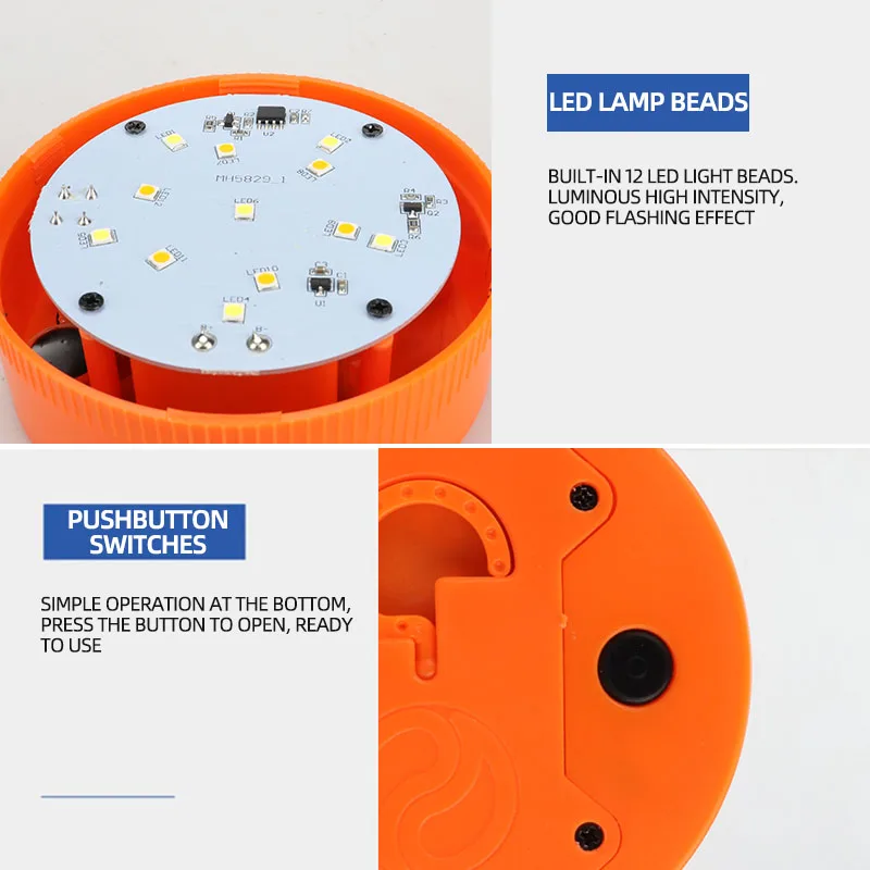 Led Car Emergency Light 1 PCs Flashlight Magnetic Induction Strobe Road Accident Lamp V16 Beacon Safety Accessory Need Battery emergency light,car strobe light,portable flashlight