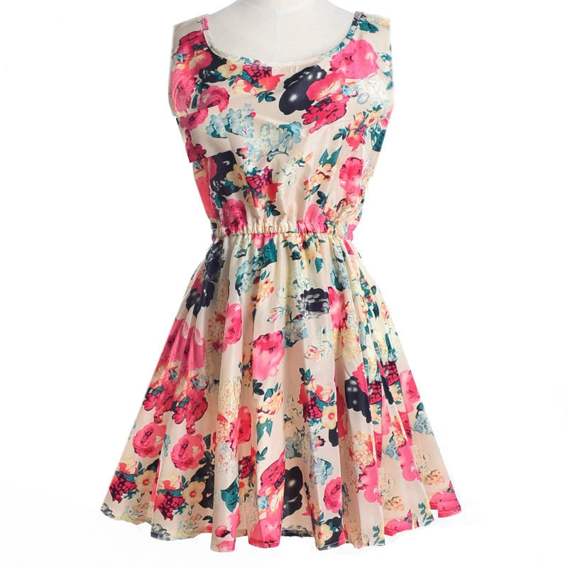 Women-Summer-Mini-Dress-2022-Female-Boho-Chiffon-Clothes-Sexy-Florals ...