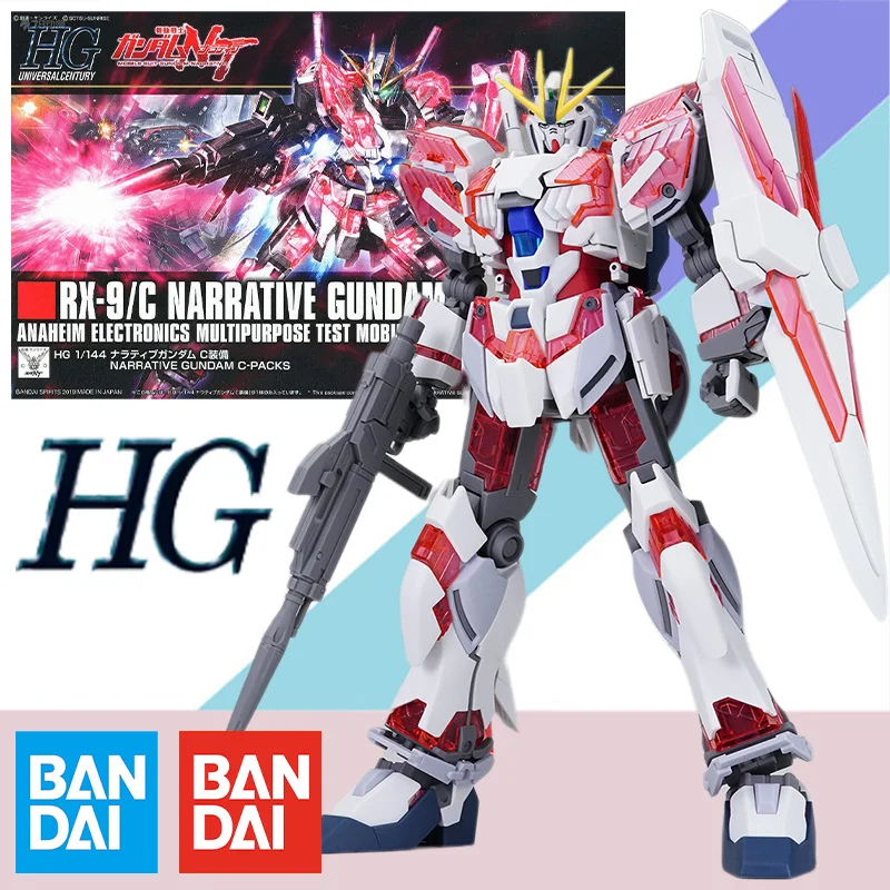 

Bandai Original HGUC 1/144 GUNDAM Anime Model RX-9/C NARRATIVE GUNDAM C-PAKCS Anime Action Figure Assembly Model Kit Toy Gift