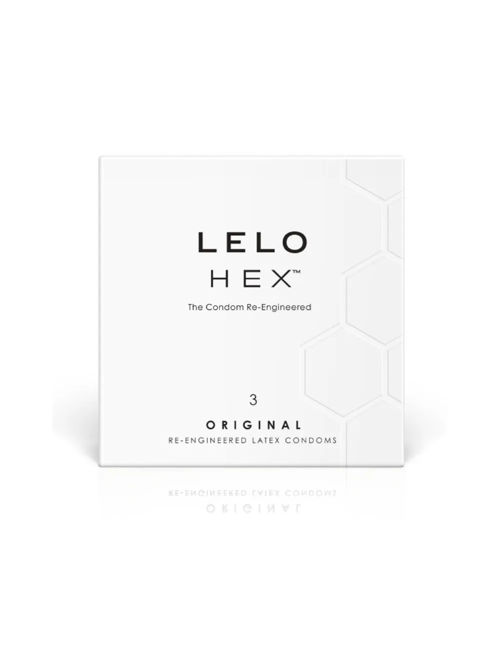 Lelo Hex Conservante Box 3 Unità-- Struttura Sensibilità Sua Esagonale Leggermente Lubrificato Cambiato Fino Oggi! Offre Forza Finezza Rivoluzionaria 