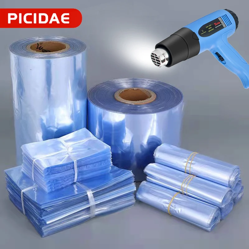 Pvc Heat Shrink Bags/ Clear Membrane Plastic Cosmetic Packaging Bags