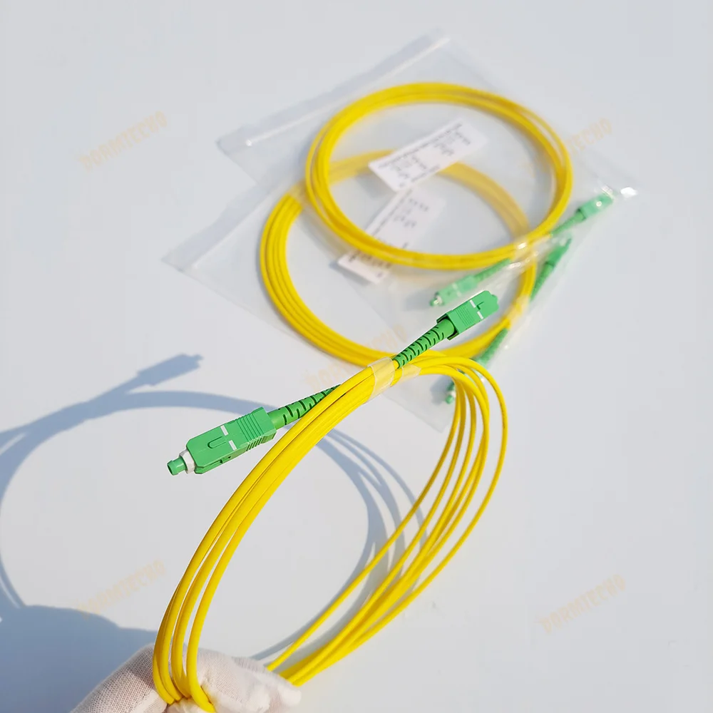 10pcs SM 9/125um PVC SC-APC Or SC-UPC Fiber Patch Cord Cable Simplex 3.0mm 1m 3m 5m FTTH Jumper