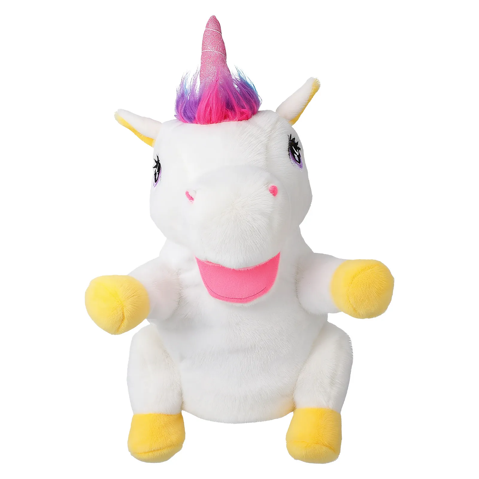 유니콘 손인형 어린이 스토리텔링 도구 천연 소재 피부에 안전하고 부드러움을 ..