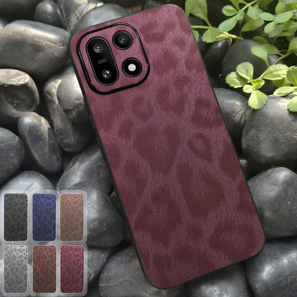 Elegant Leather Silicone Protective Phone Back Cover