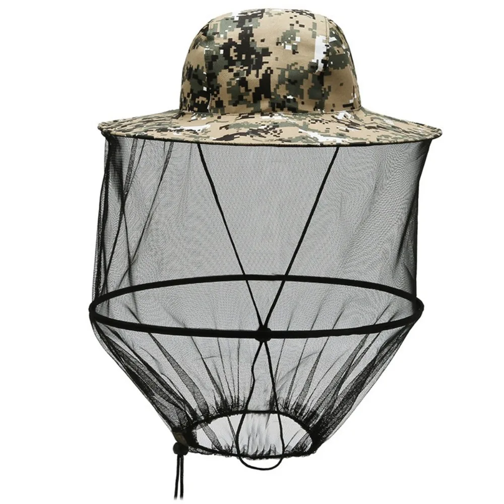 Outdoor Sunscreen Mosquito Hat Repellent Protection Foldable Fishing Sun Cap Casual Hidden Net Mesh Insect Proof Cap