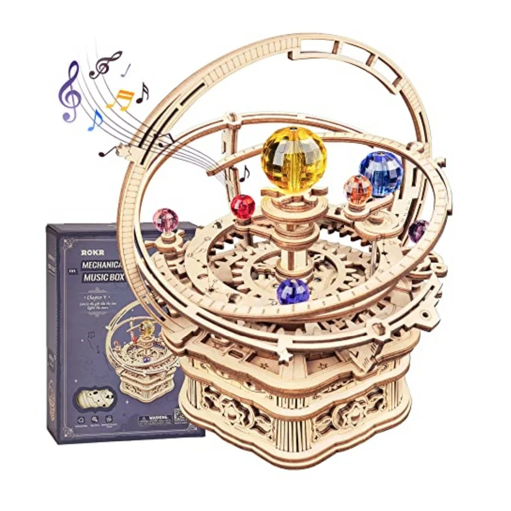 Robotime Rokr Music Box 3D Puzzle Wooden Model Kits