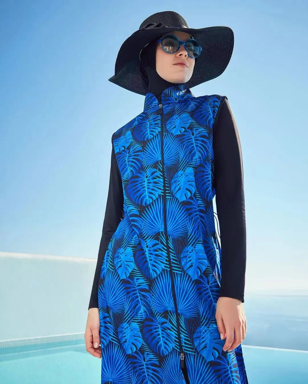 Muslim Swimwear Waterproof Swimwears Modest Burkini Women Long Sleeve Swimsuit Full Cover 3PCS