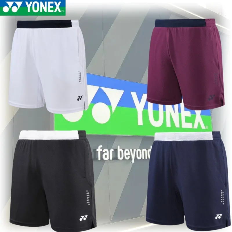 YONEX Breathable and comfortable Badminton Heren Sportshorts Tennisshorts Heren Tafeltennis Sneldrogende shorts badminton shorts