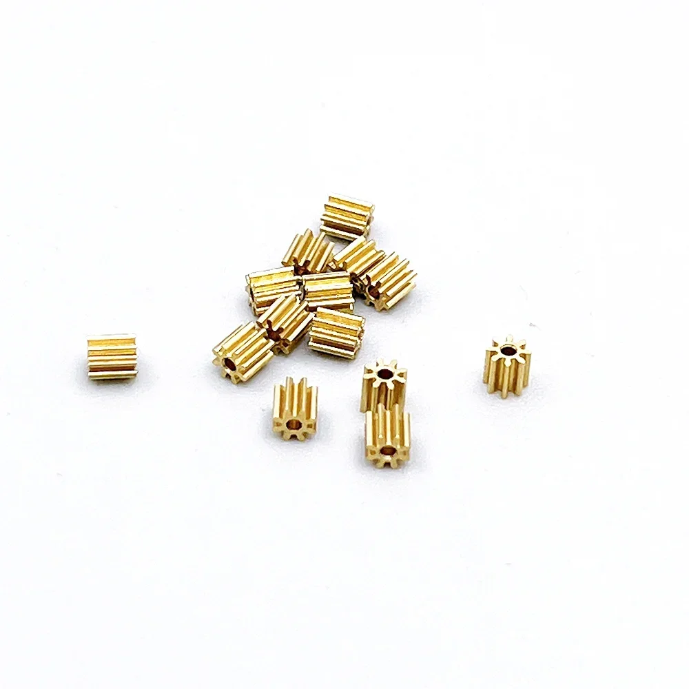 Electric Bike Gear 5pcs/lot 0.3 Modulus 8T 9T 10T 11T 12T 13T 14T 15T 16T 18T Teeth Metal Copper Gear Spindle Gearwheel Fit 1mm 1.5mm 2mm Shaft