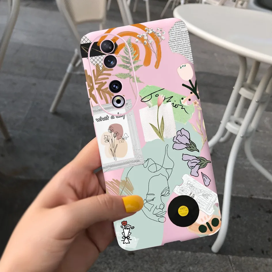 Fashion Leopard Painted Matte Soft Phone Case for Huawei Honor 90 Series