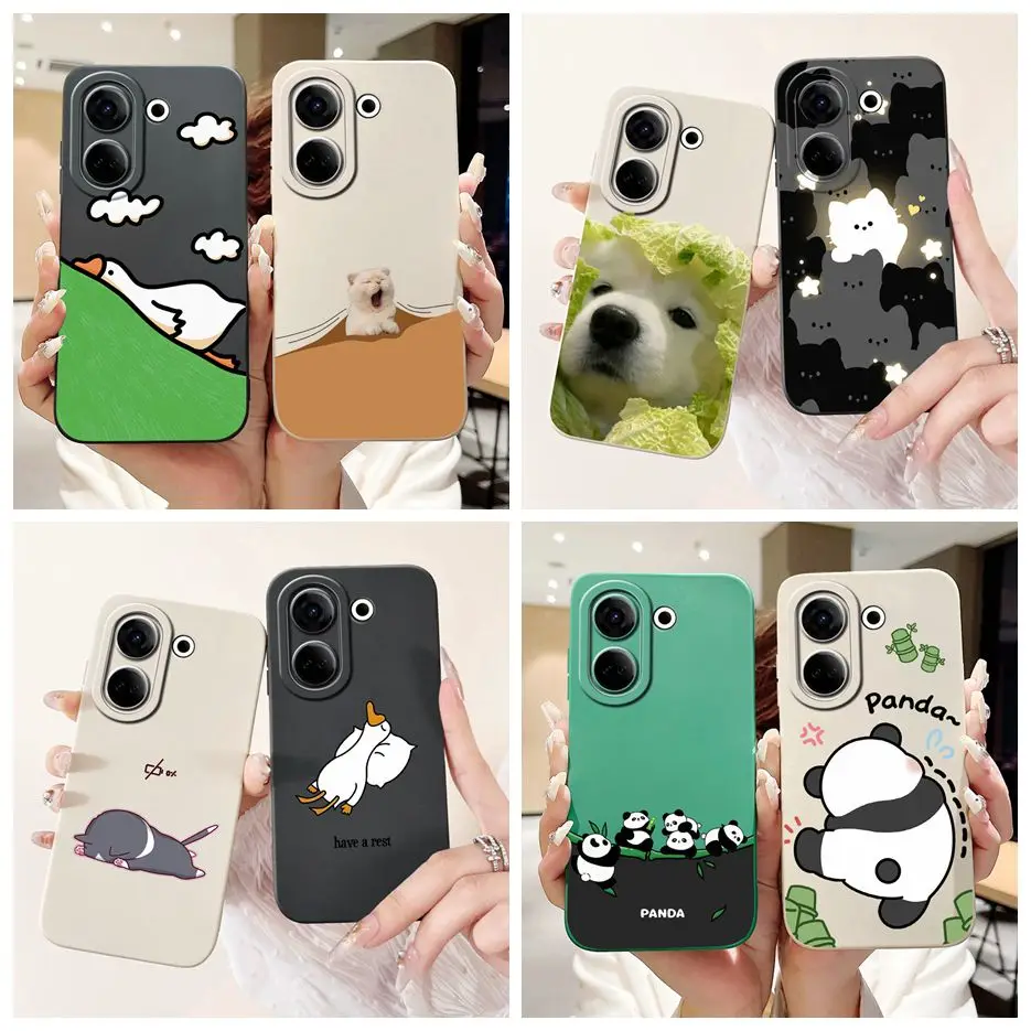 Cute Animals Cartoon Soft TPU Phone Case Cover - Durable and Stylish Bumper Protection
