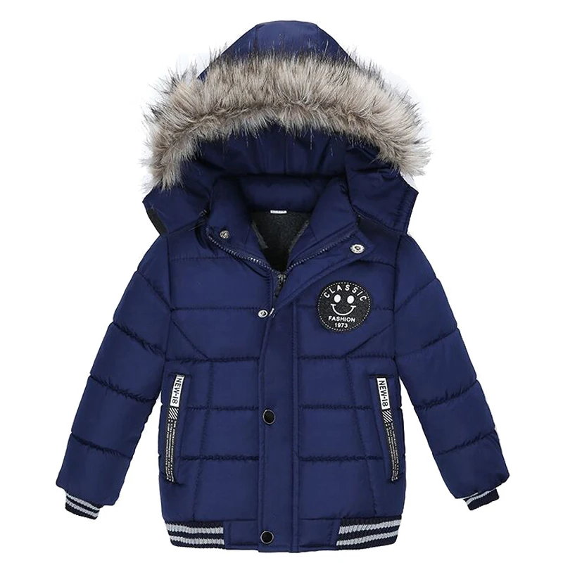Children Jackets Girls Coat 2 3 4 5 6 Years Winter Baby Boys Jacket Classic Keep Warm Fashion Girls Coat Hooded Zipper Outerwear Birthday Gift Kids Clothes