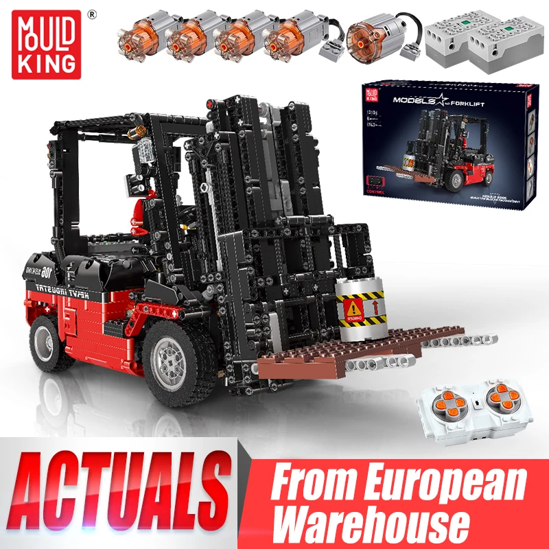 Zdalnie sterowany wózek widłowy MOULD KING 13106 z EU za $90.37 / ~338zł