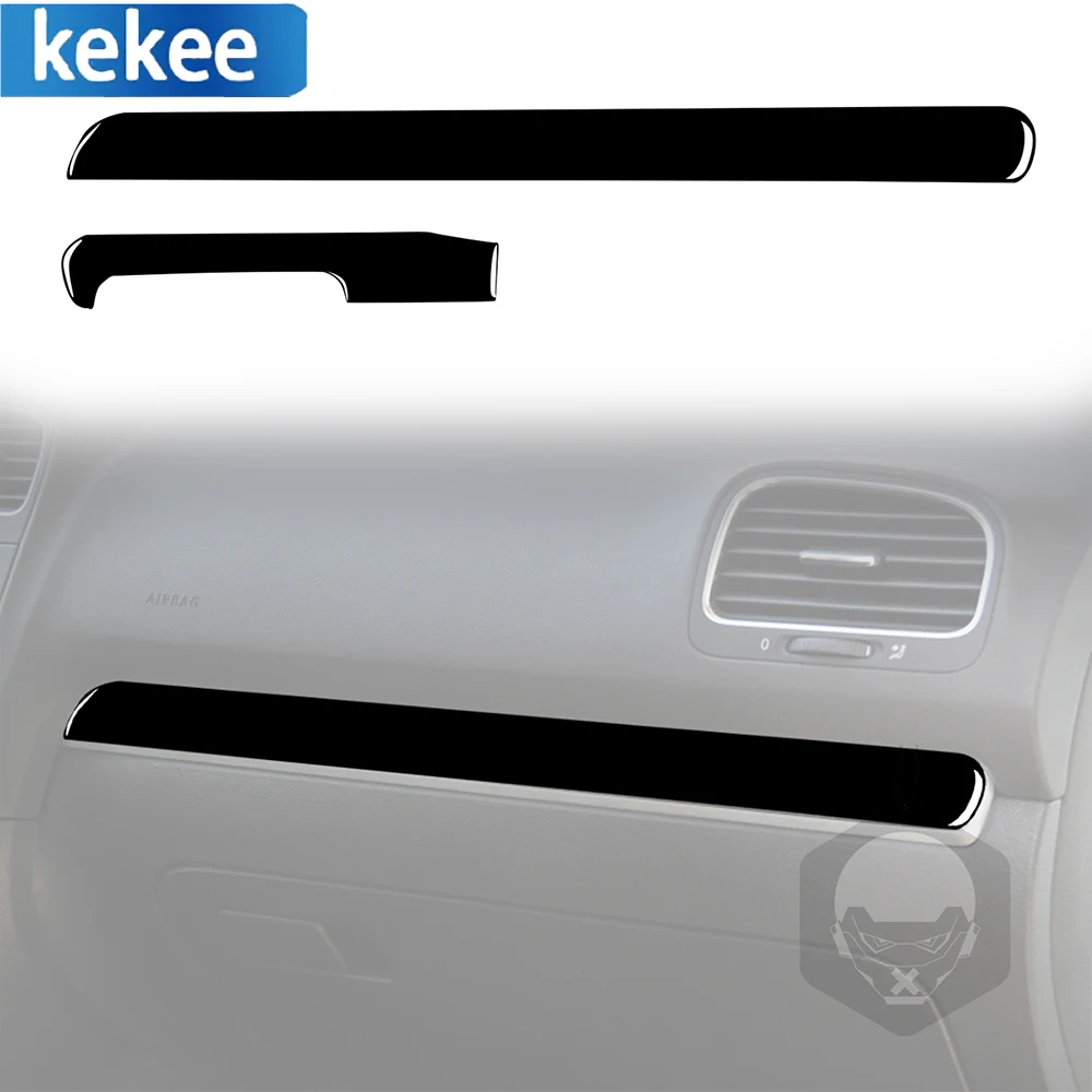 For Volkswagen Golf 6 GTI R MK6 08-12 Piano Black Car Center Console ...