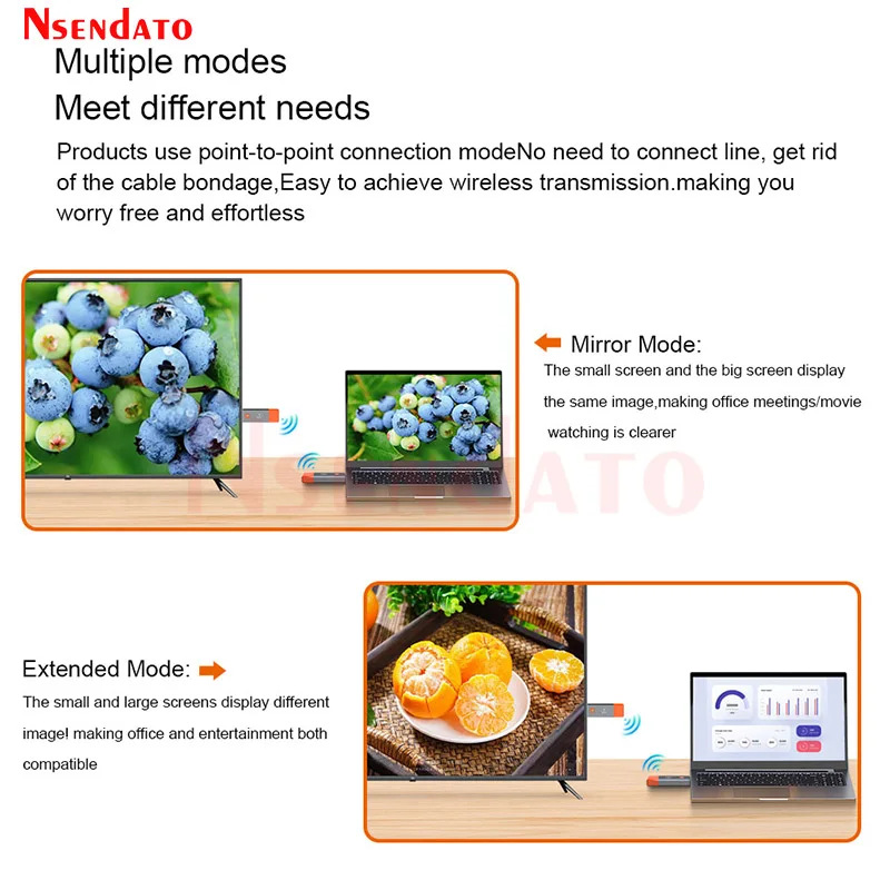 50M Wireless HDMI Video Transmitter Receiver 1080P Wireless HDMI Display TV Stick Adapter for PS4 Camera PC To TV Projector