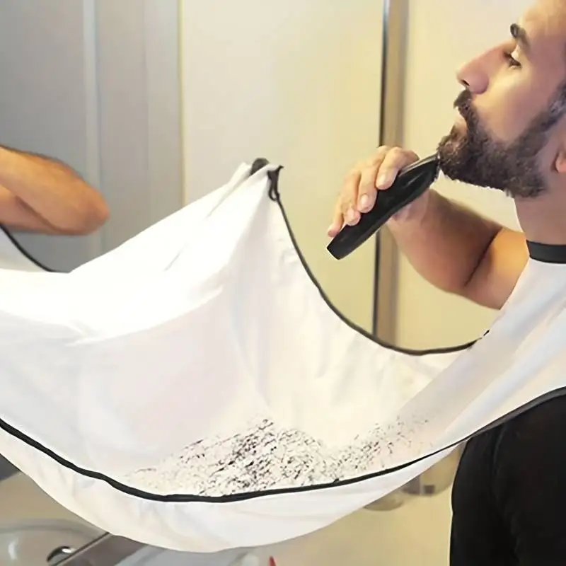 1Pcs Beard Apron Shave Shawl Cloth Waterproof Beard Bib with Strong Suction Cup-Non-Stick Shaving Cloth Kit for Men Cape C0029A beauty salon apron hairdressing bibs