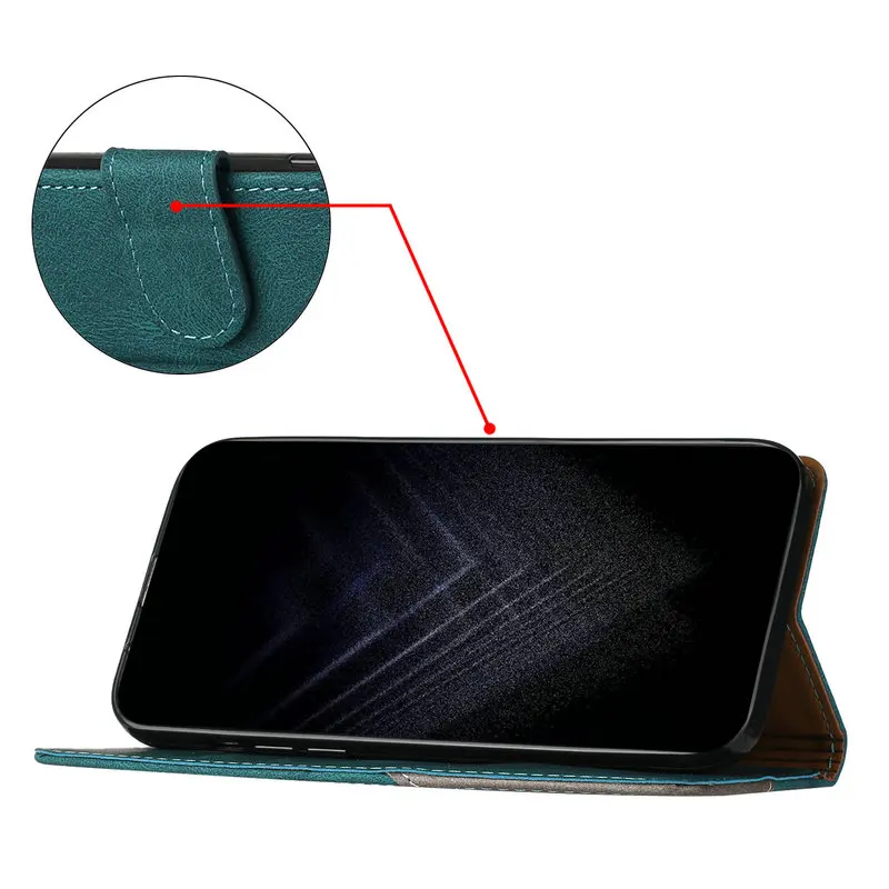 Leather Flip Case with Magnetic Closure