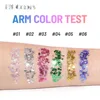 Blue Purple Eye Glitter Sequin Gel Nail Hair Body Face Stickers Gel Art Loose Sequins Cream Diamond Festival Makeup With Spoon 5