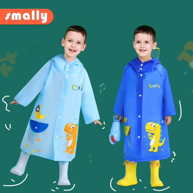 ChildrensRainGearSetKindergartenBabyCartoonWaterproofRaincoat