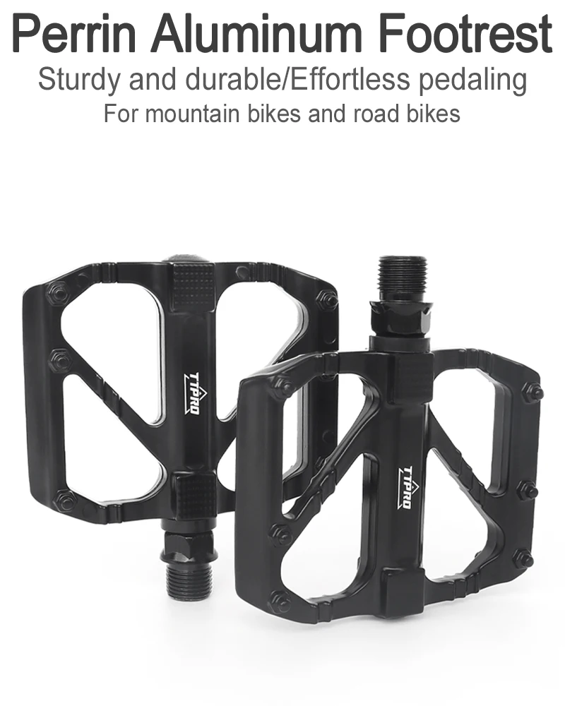 Description Picture 2 of itemTTPRO Bike Pedals Aluminum Alloy Anti-slip Bicycle Pedals Ultralight Sealed Bearing One-piece MTB Road Mountain Cycling Pedal