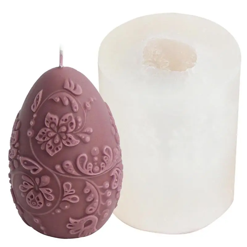 

Easter Egg Molds Creative Silicone Flower & Egg Patterns Baking Molds Multipurpose Plum Blossom Easter Egg Resin Mold Decor