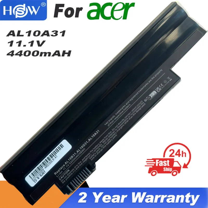 Nuova Batteria Per Laptop Per Acer Aspire One 722 Ao722 D257 D257E Al10A31 Al10G31 Netbook D260 D270 Happy, Chrome Ac700 Al10B31