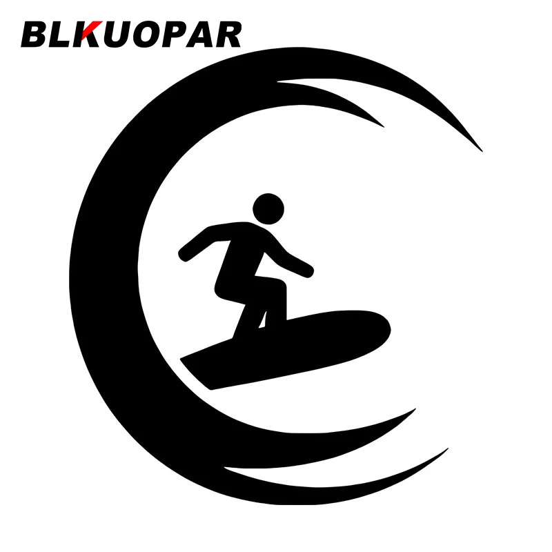 

Модные виниловые наклейки BLKUOPAR для серфинга, легкая в использовании, с защитой от царапин, для мотоцикла, лобового стекла, автомобиля