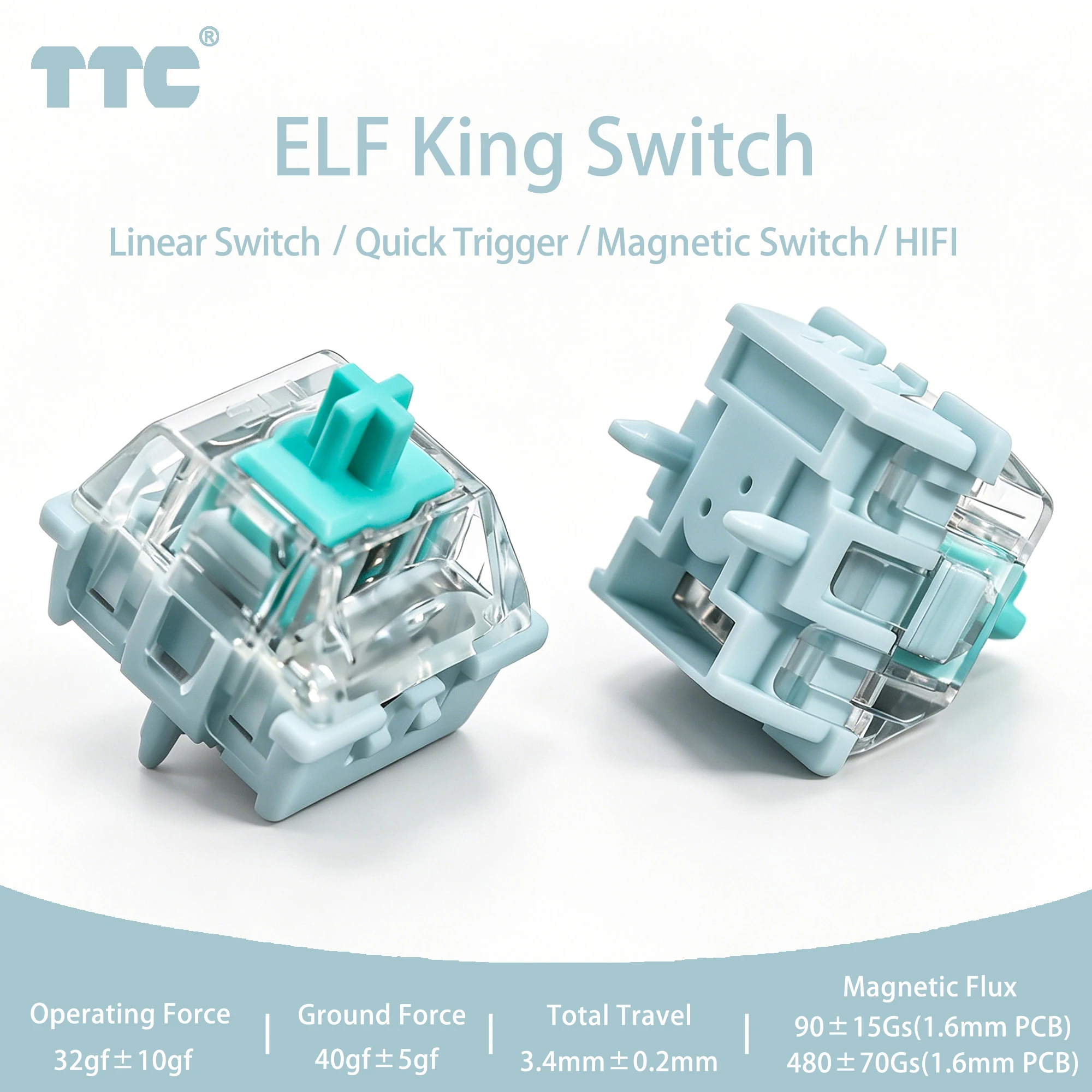 【¥3,680】TTC ELF King キースイッチ 90pcs-アリエク特価アラート