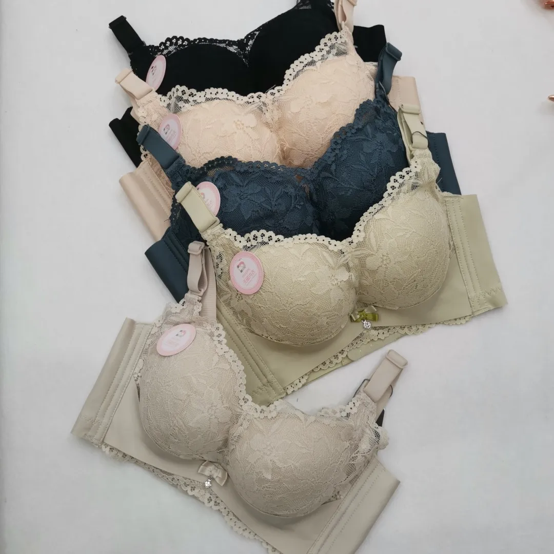 Sexy Lace Gather Thickening Size 32/34/36/38A Bras for Women - AliExpress