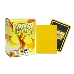 100 - Piece Matte Card Sleeves Set - Durable Card Protectors (Yellow)