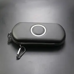 Compact Portable Hard Travel Case for PSP Game Console Storage (Black)