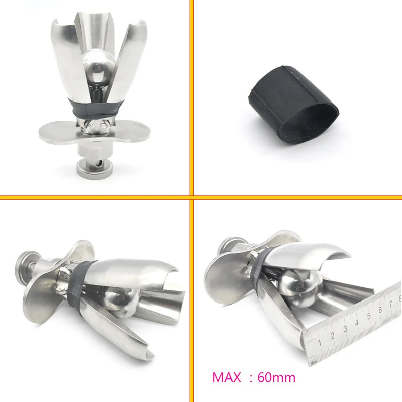 Stainless Steel Women Chastity Locking Opening Plug Adjustable Trillium Stopper Device Anal Butt Plug Sex Toys for Women Men