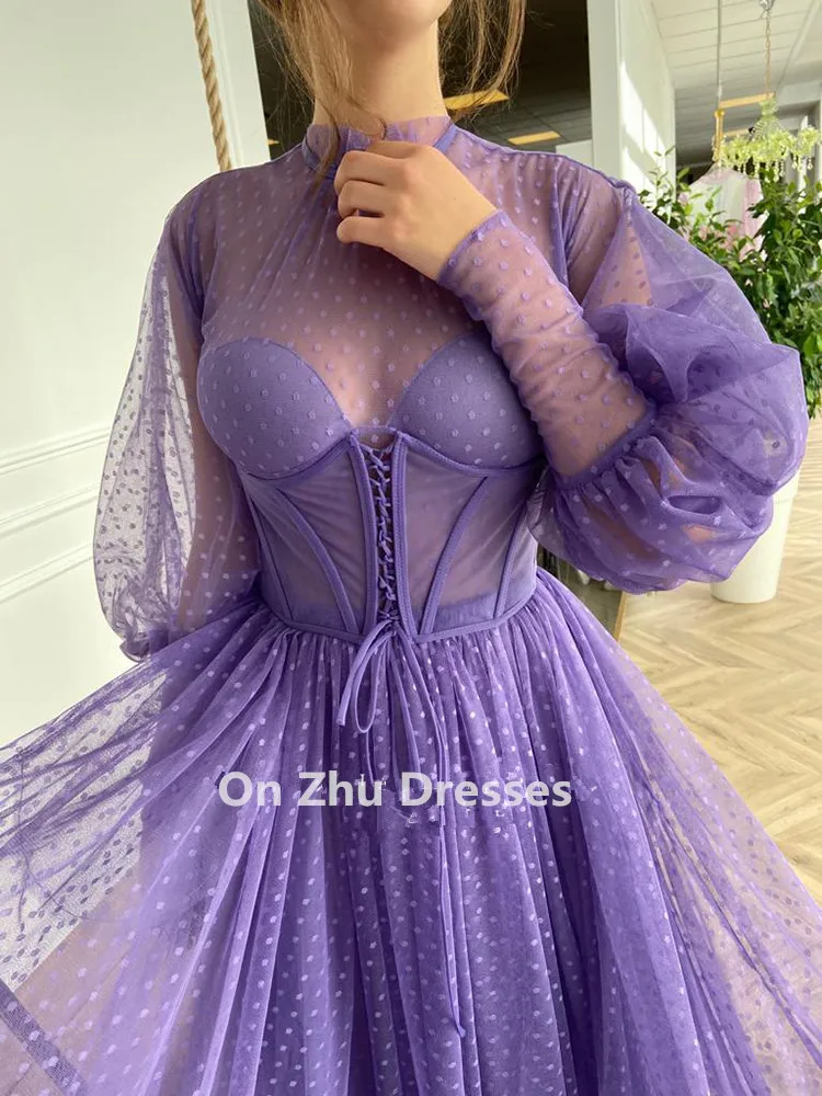 Рисунок 3 - Фиолетовые платья для выпускного