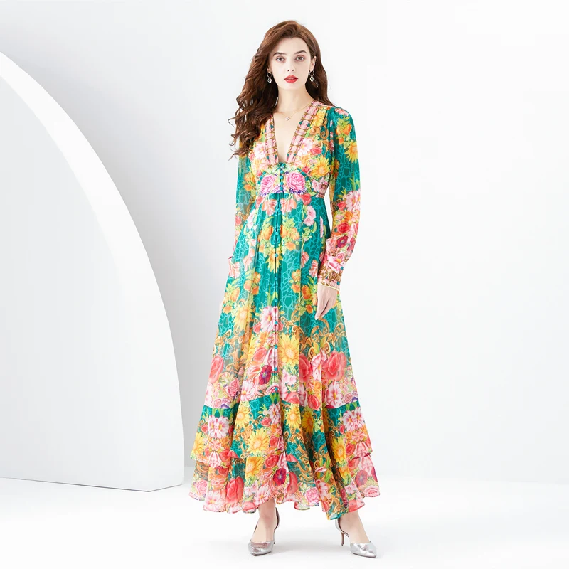 Рисунок 2 - Женское шифоновое платье с каскадными оборками