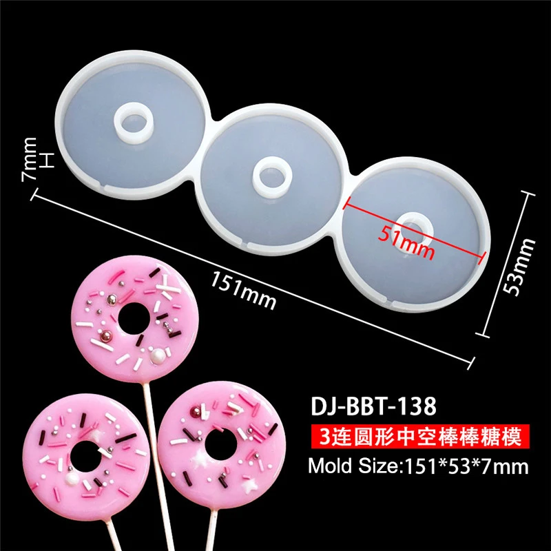 Leaf Flower Heart Bear Shape Silicone Lollipop Mold Round Chocolate Candy Cheese Baking... - SKU SLM00901 - UGI Packaging