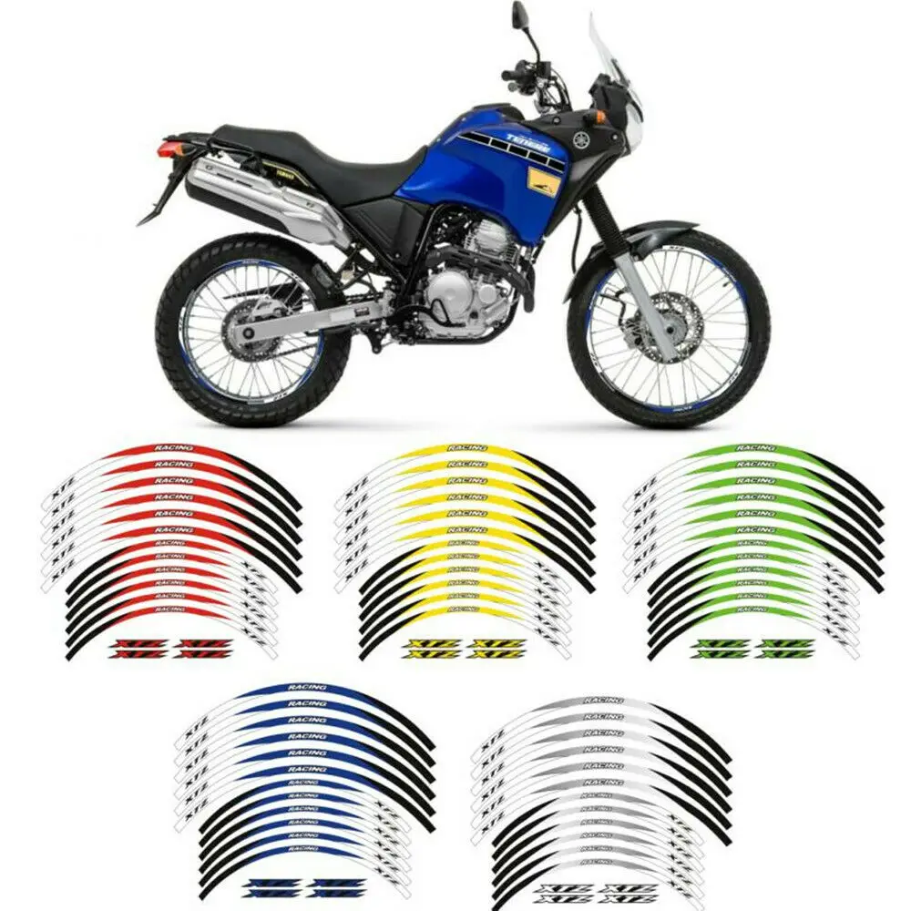 

Для YAMAHA XTZ 125 XTZ125 2014-2022 высокое качество передние и задние колеса для мотоцикла внешний обод наклейка светоотражающее колесо