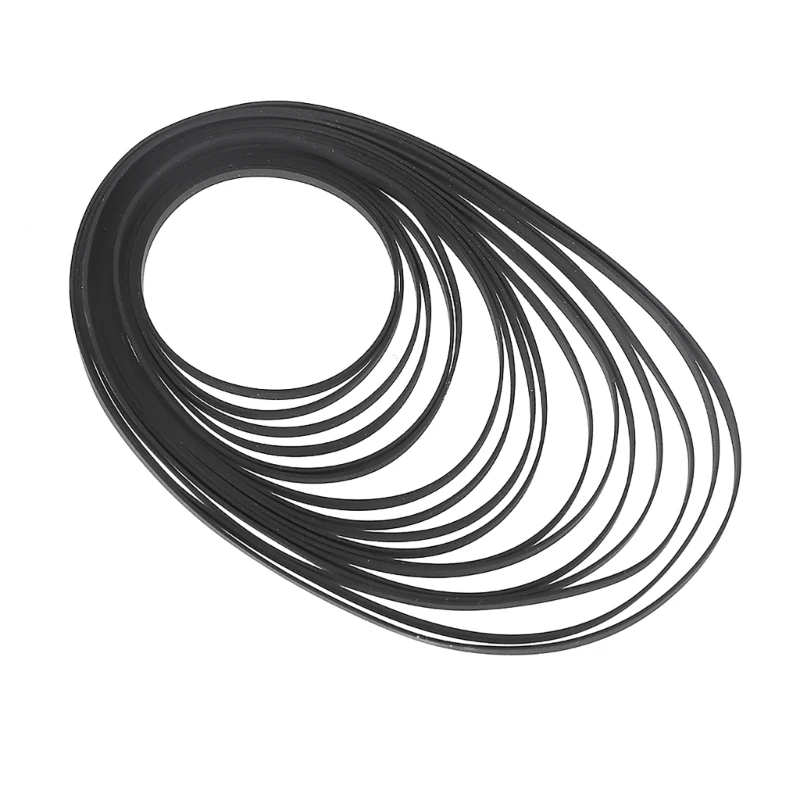 10Pcs 5mm/3mm Universal Mix Cassette Tape Machine Belt Assorted Home Components Recorder Turntable Strap Belt for DVD