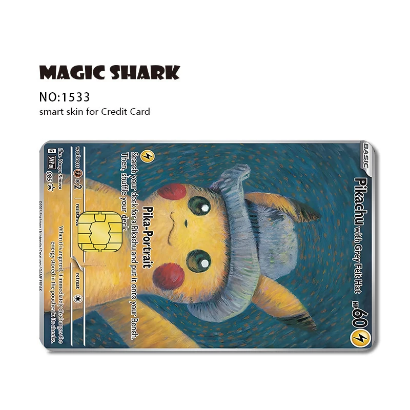 防水および傷防止ポケモンクレジットカードステッカー,コレクション