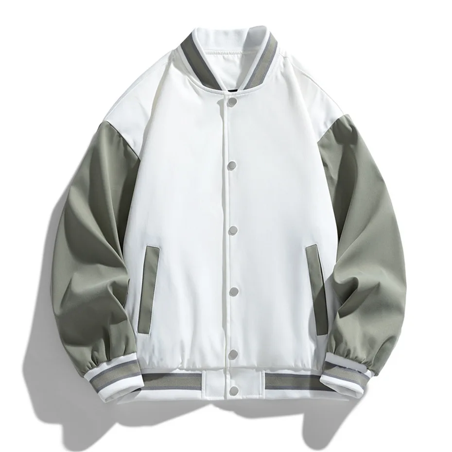 Black Baseball Jacket Men Plus Size 10XL Bomber Jackets Coats Fashion Casual Patchwork Jacket Male Big Size 10XL Outerwear 3