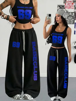 Women's Number Graphic Pants 2026 Men's New Wide Leg Elastic Waist TrousersKids's Casual Summer Streetwear Pants For Adults/Kids 1