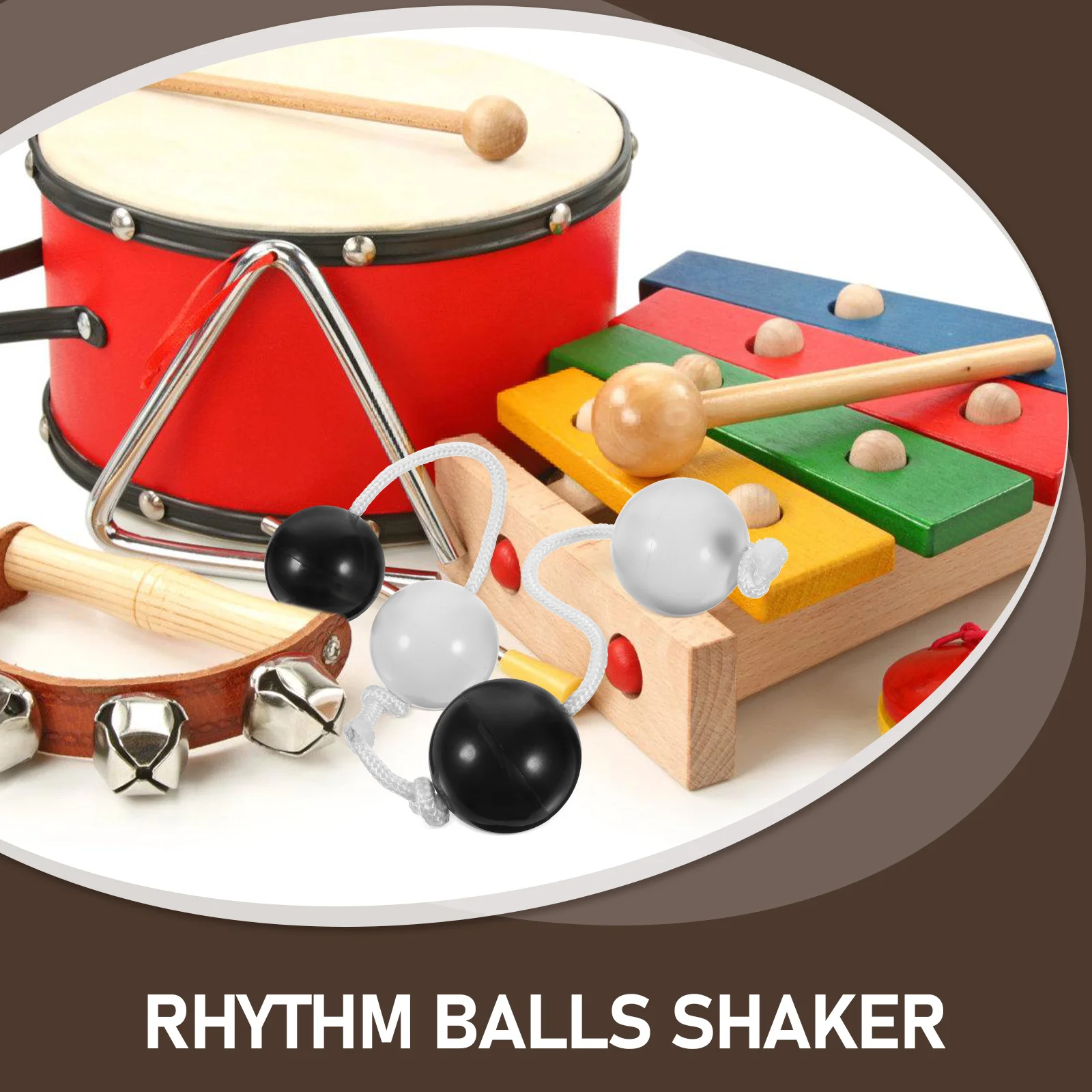2 Pcs Rhythm Ball Balls Shaker for Beginner Instrument Instruments Kids Shock Child